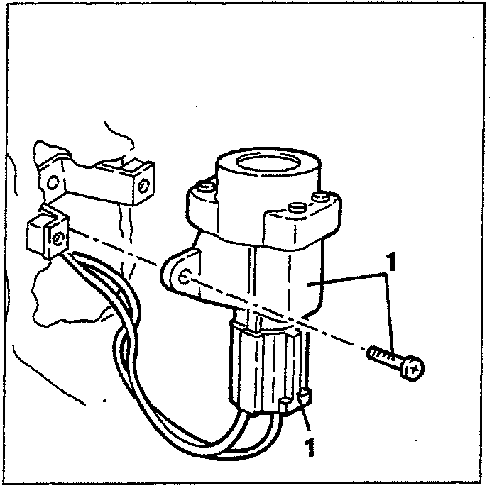 Inertial switch with electrical connector and mounting bolts
