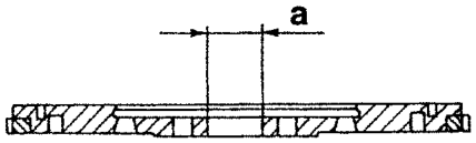 Flywheel section, central bush bore a