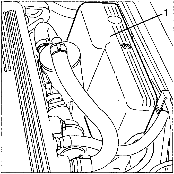 Diagram showing removal of cover from relays, fuses and electrical connections