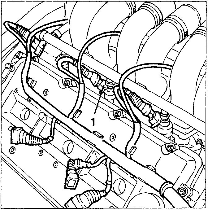 electrical connections from injectors