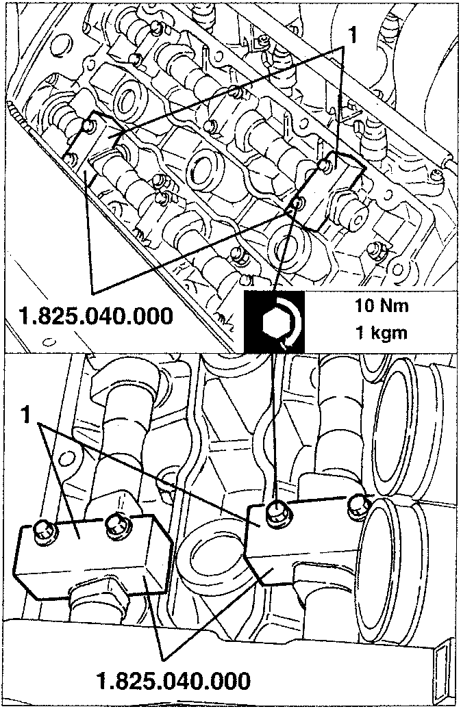 Templates 1.825.040.000 installed with torque specification