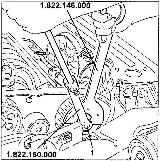 Camshaft drive pulley with extension 1.822.150.000 and tool 1.822.146.000 for torque contrast