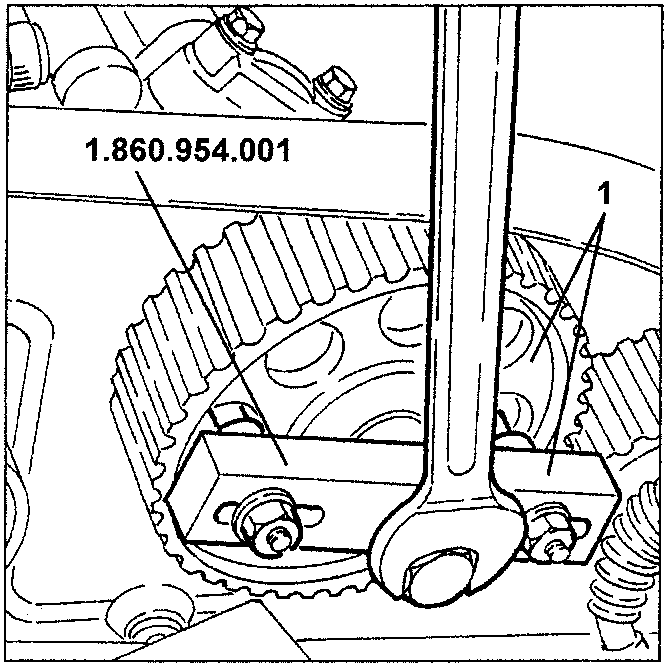 Tool 1.860.954.001 extracting camshaft drive pulley