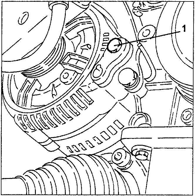 Loosening lower alternator screw for timing belt tension tool