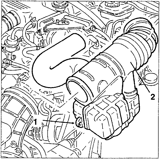 Engine diagram showing removal of corrugated sleeve sections