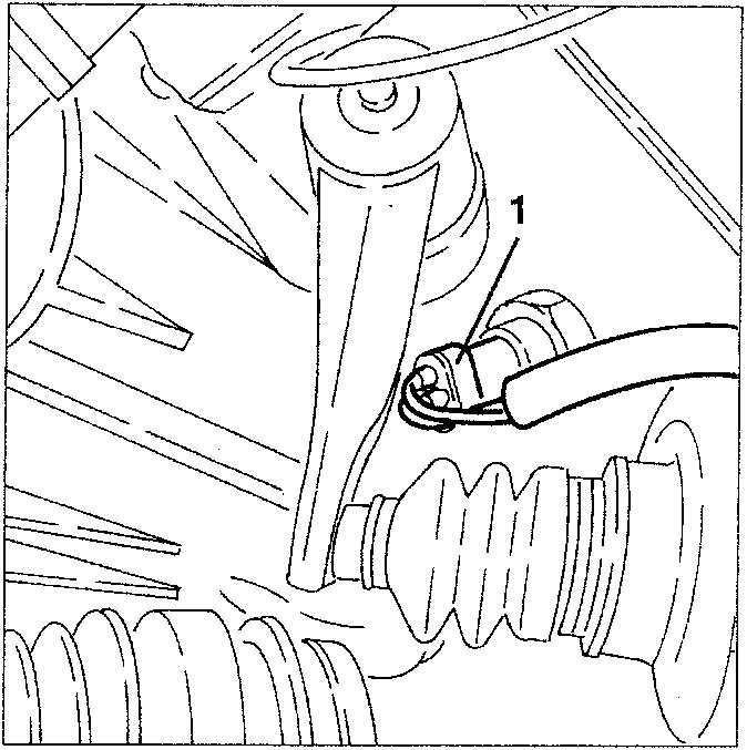 Diagram showing reverse gear sensor