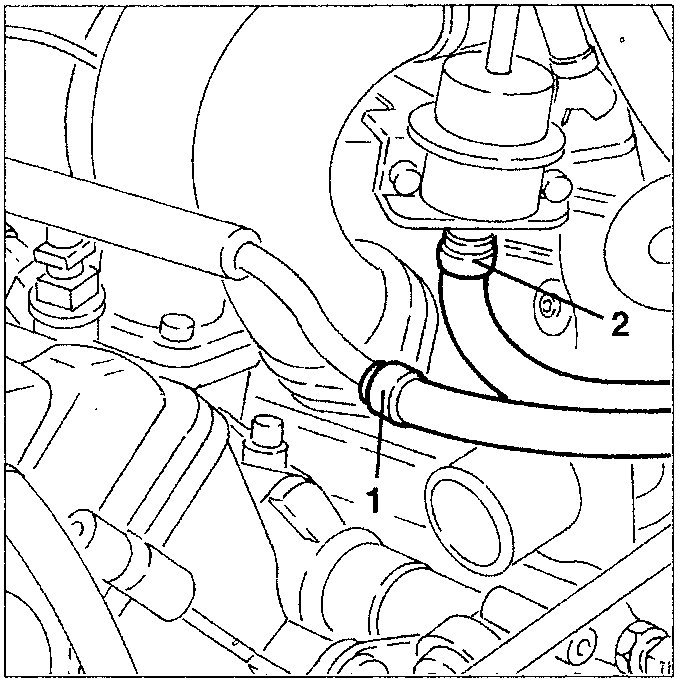 Fuel delivery and return pipes