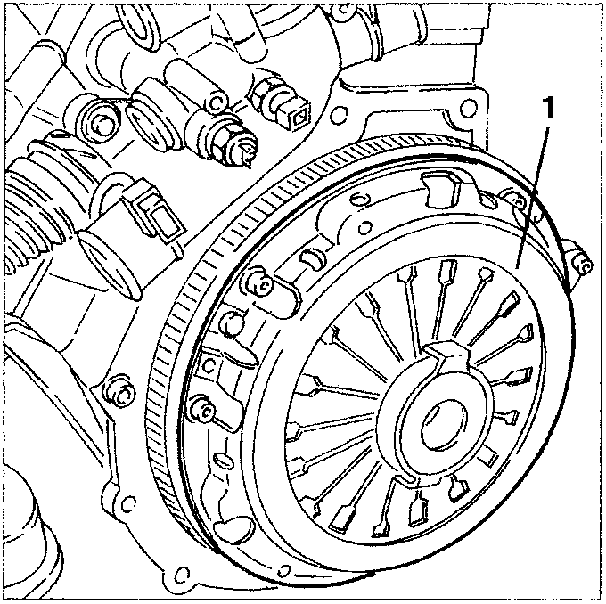 Pressure plate with thrust bearing and clutch plate