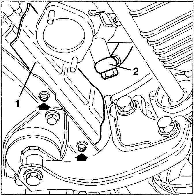 Power steering box heat guard and E.G.R. valve pipe