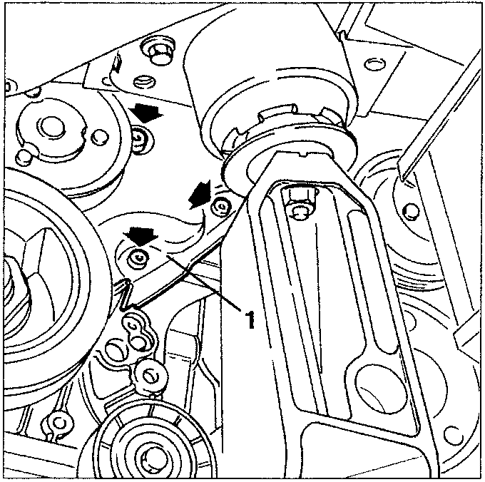 Timing gear belt left lower guard removal