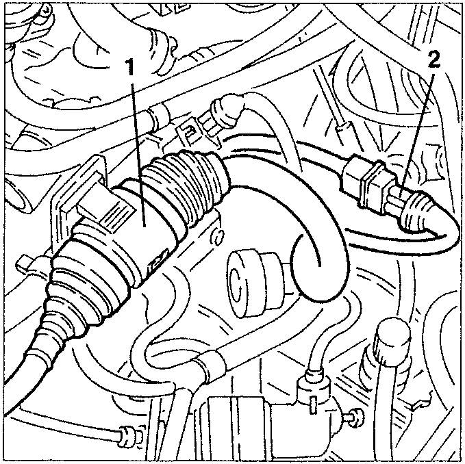 Injection wiring connector and cam angle sensor disconnection