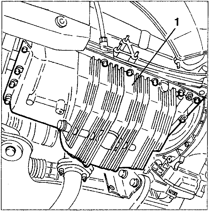 Oil sump removal with crankcase view