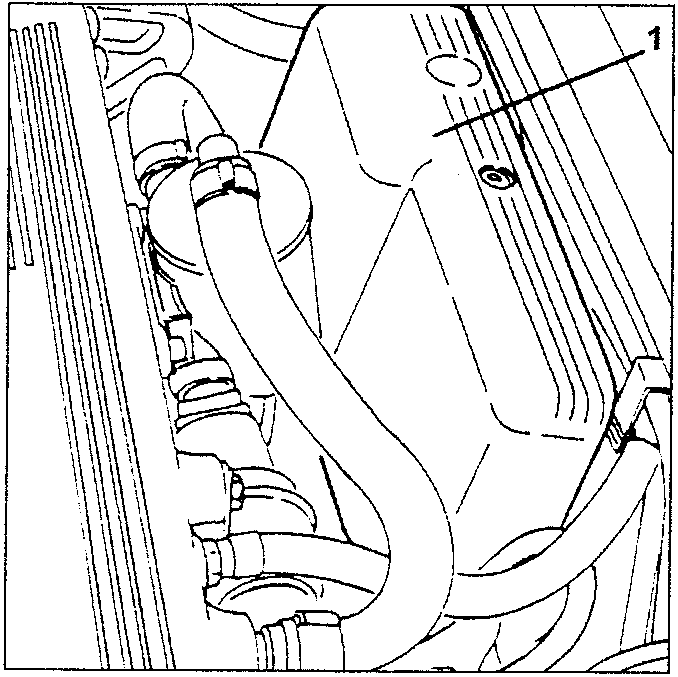 Diagram showing plastic relay, fuse and electrical connection guard