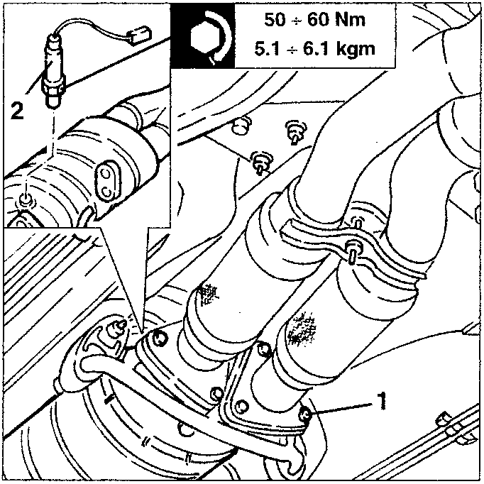 Lambda sensor removal with torque specification