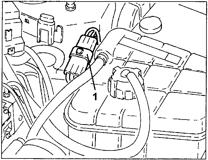 Diagram showing starter motor wiring connection with part 1