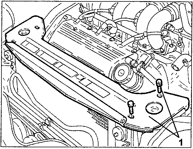 Upper radiator crossmember with screws