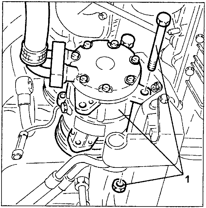 Conditioner compressor fastened to underbody