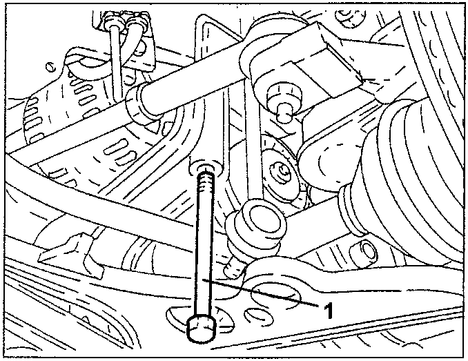 Crossmember with side screws fastened to underbody