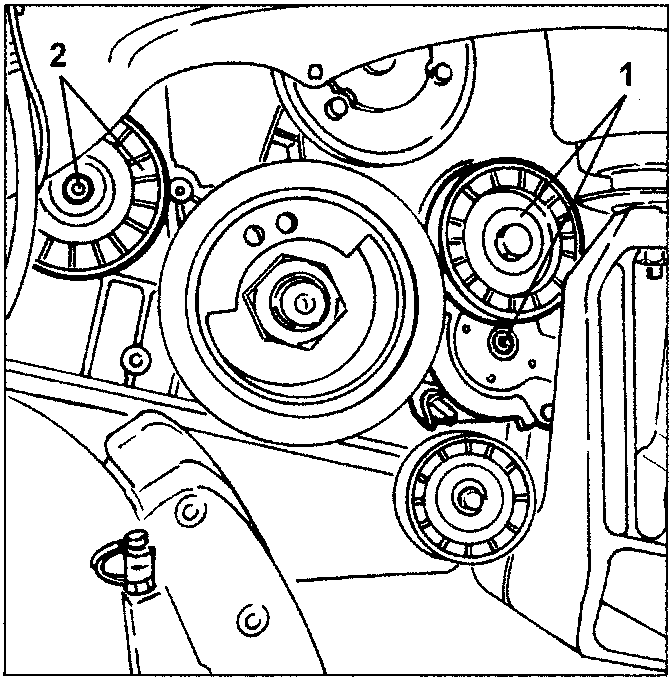 Auxiliary unit drive belt removal point