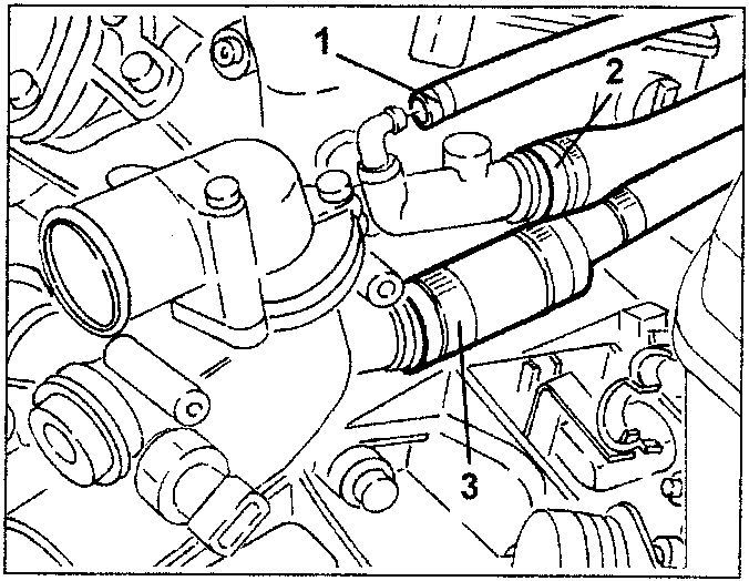 Diagram showing coolant return pipe, coolant delivery pipe, and coolant return sleeve connections