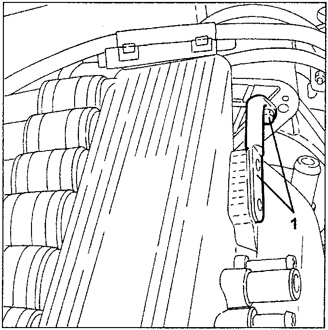 Diagram showing intake manifold connection removal