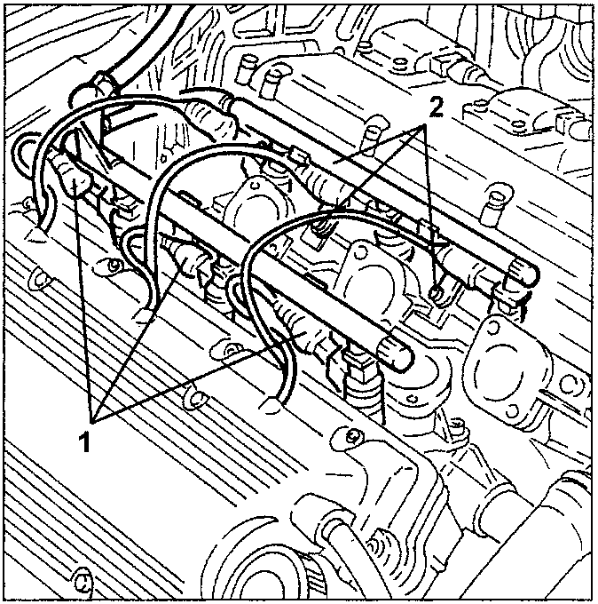 fuel distribution manifold with injectors