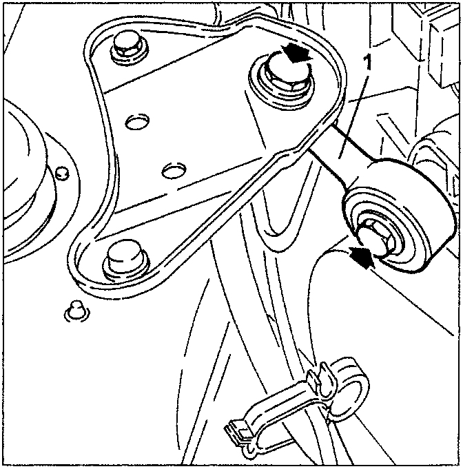 engine assembly tie-rod with bolts