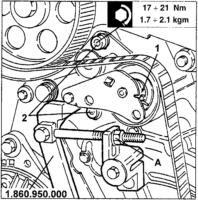 Belt take-up tension adjustment with torque specification