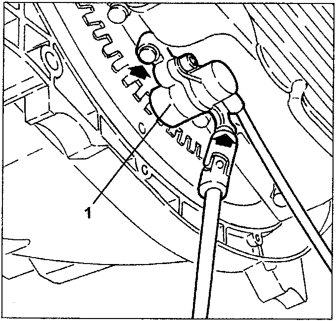 Diagram showing loosening screws and moving RPM and phase sensor aside