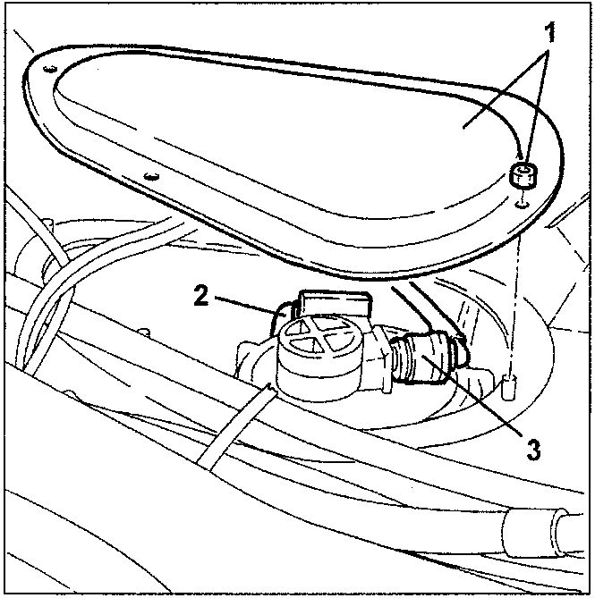 Fuel pump and gauge assembly with tool 1.821.167.000