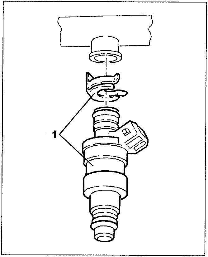 Injector with retainer removed