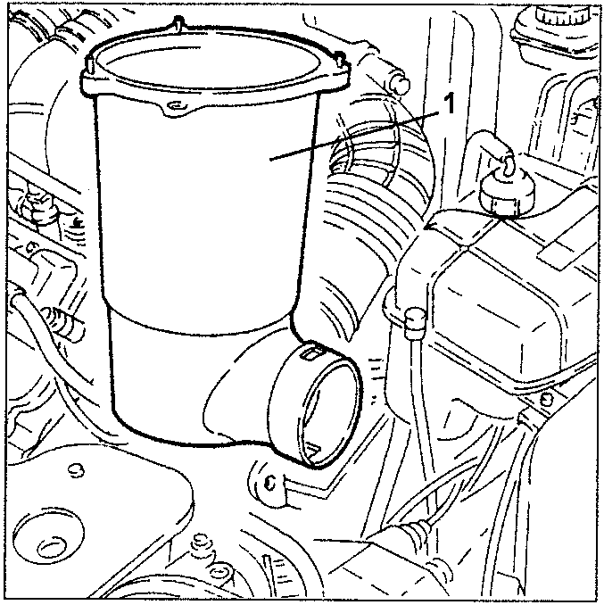 Air cleaner casing removal diagram