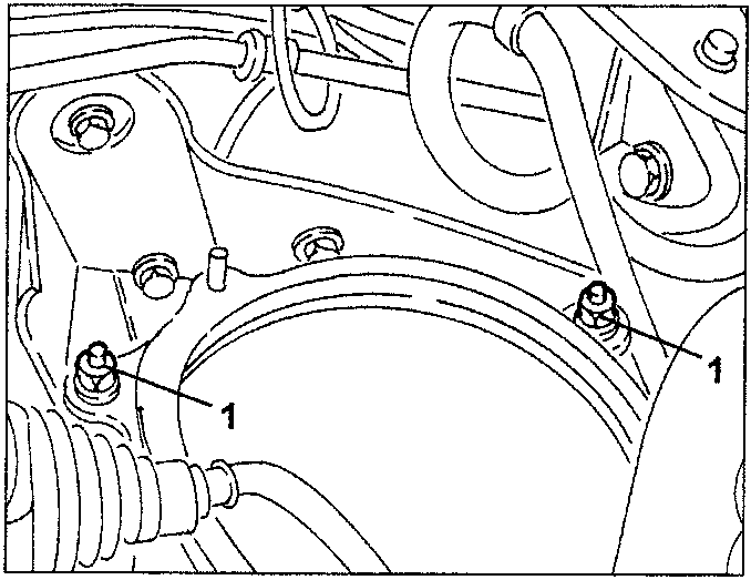 Air cleaner casing fastening nuts diagram