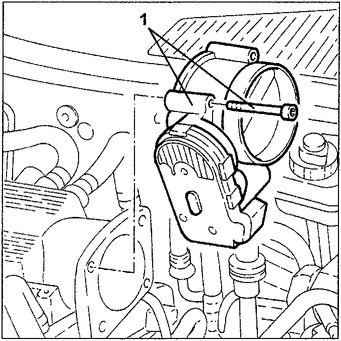 Throttle casing with built-in DVL and seal being removed