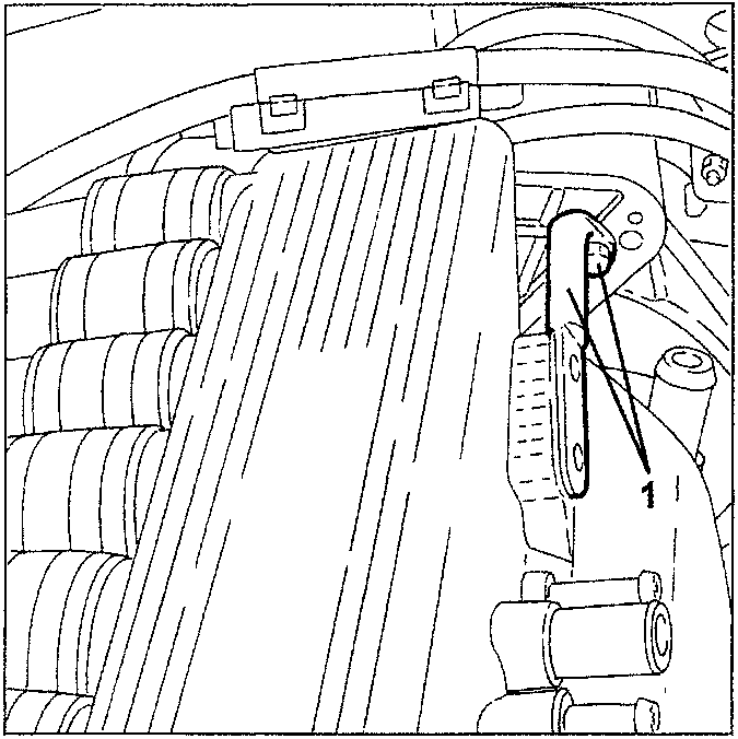 Diagram showing intake manifold connection removal
