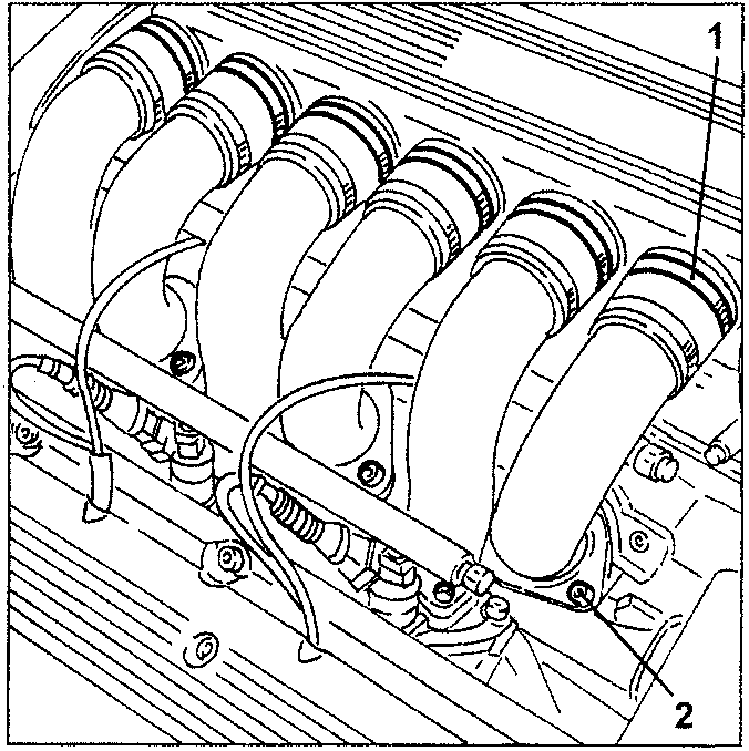 Diagram showing intake manifold duct release