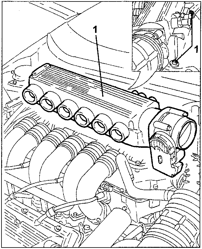 Intake manifold with fastening screws and associated components