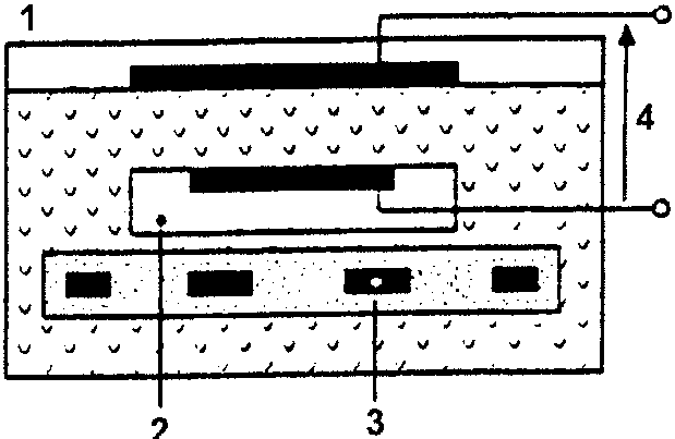 Cross-section of engine block with cylinder head and valve train components