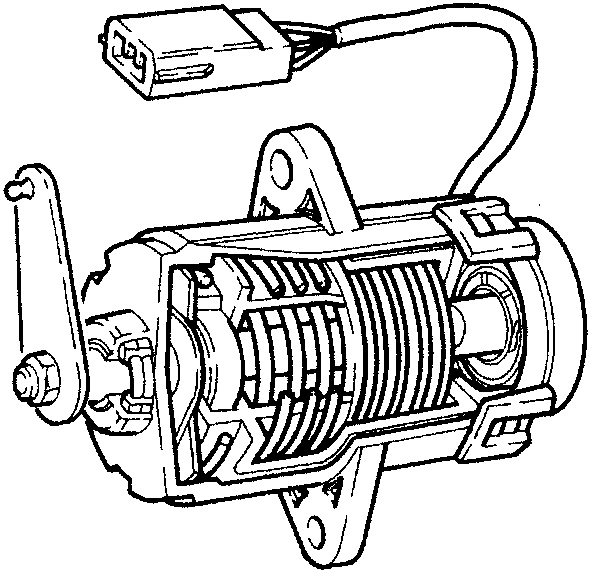Accelerator pedal potentiometer with shaft and springs
