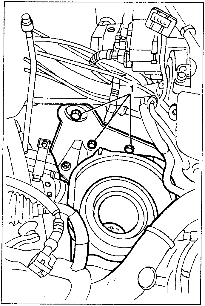 Air cleaner container support bracket