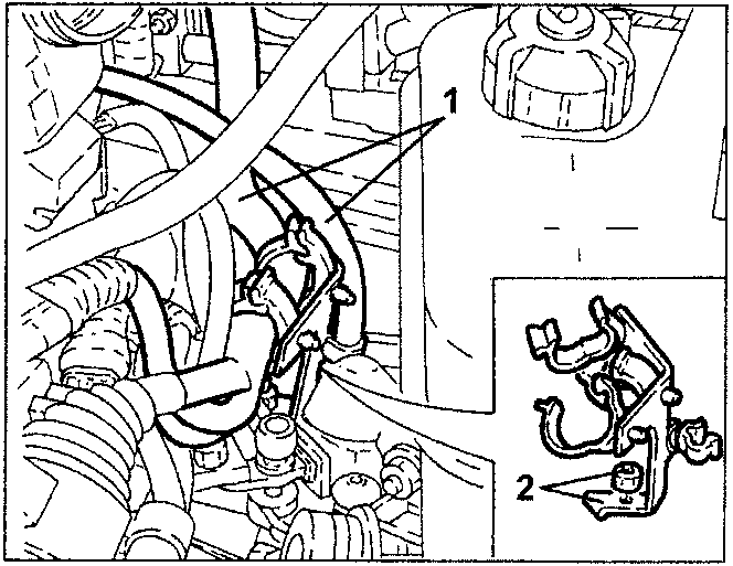 Electrical wiring bracket with clips and fastening nut