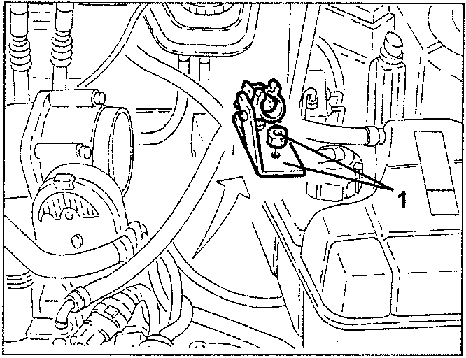 starter motor wiring bracket removal
