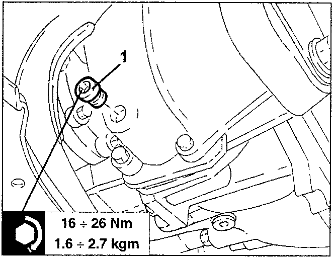 gearbox differential oil drain cap
