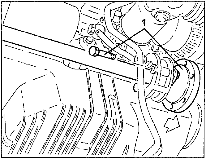 Intermediate drive shaft removal