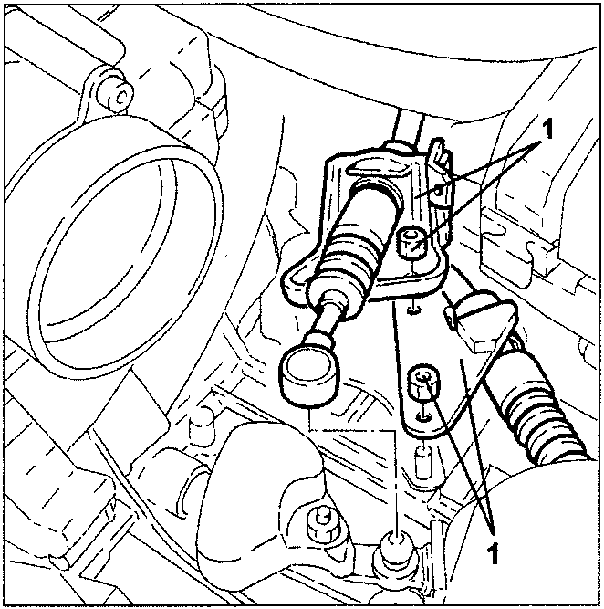 Gear selection/engagement wires and bracket