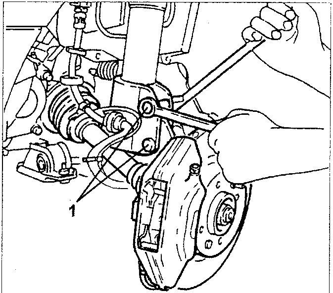Left-hand riser connected to shock absorber