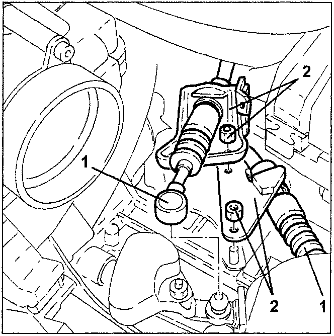Gear selection and engagement wires disconnection
