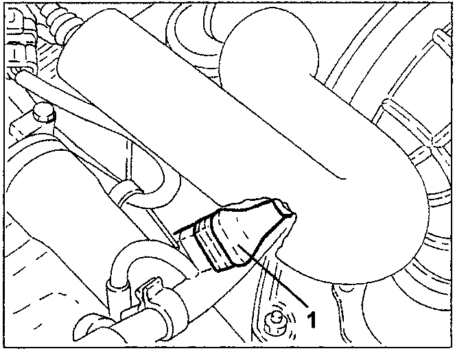 Left-hand lambda sensor electrical connection disconnection