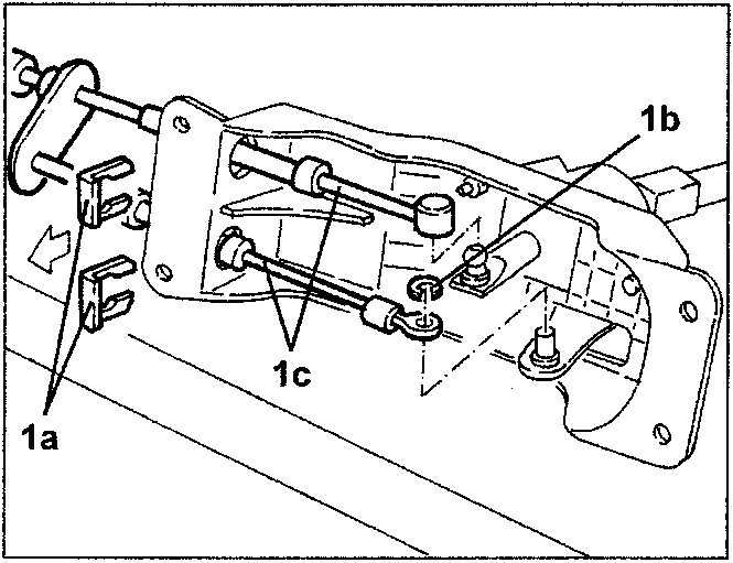 Retainer plates, washer, and gear selection/engagement wires