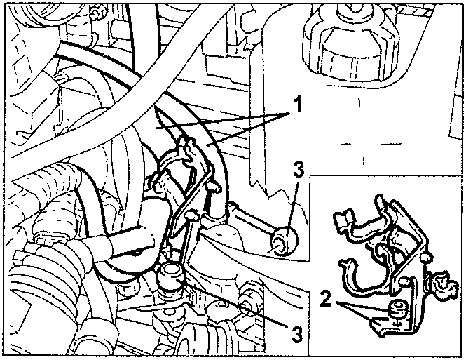 Electrical wiring bracket and wires